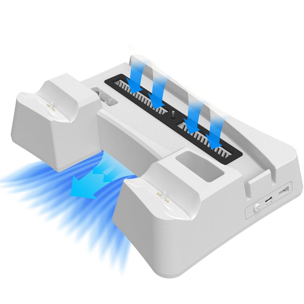 2023 New PS5 Vertical Stand Cooler Cooling Fan Headphone Holder Remote Controller Stand for Sony Playstation 5 Digital Edition