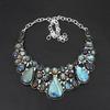 Роскошное большое ожерелье с камнем лабрадорит, переливающееся синим светом, лечебный кристалл, чокер, идеальный подарок на годовщину для нее