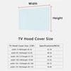 Solid Color LCD Dust Cover 55-65 Inch TV Dust Cloth Universal TV Hood Cover  Sun Protection