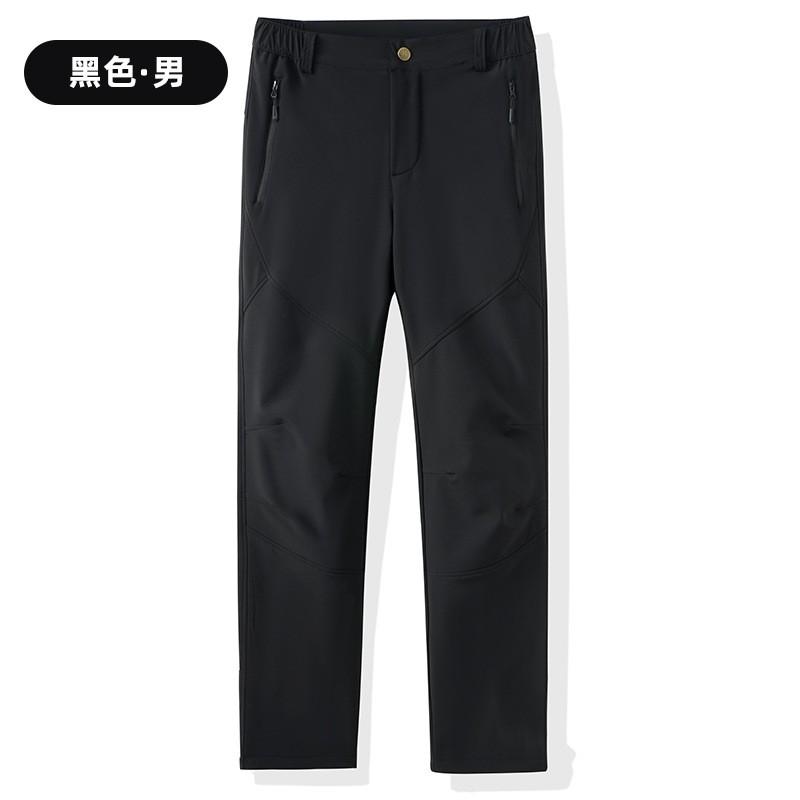 Men Women Winter Hiking Pants Windproof Waterproof Fleece Lined Outdoor Trekking Trousers Camping Climbing