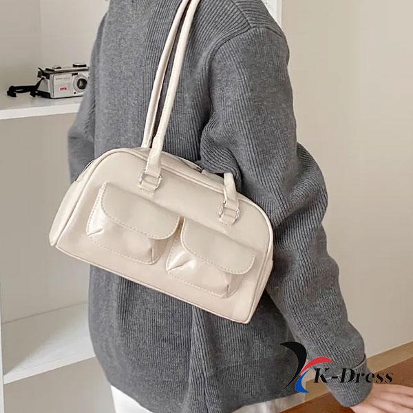 Кожаная сумка через плечо Oil с двумя карманами (4 цвета)