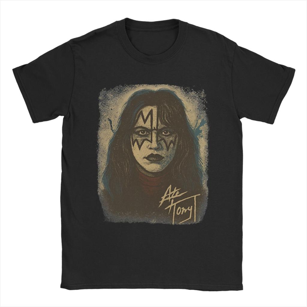 Rip Ace Frehley Космонавт 1951-2025 группа kiss Одежда Мужчины Женщины Футболка 100% Хлопок Футболка Новое Поступление Футболка Одежда