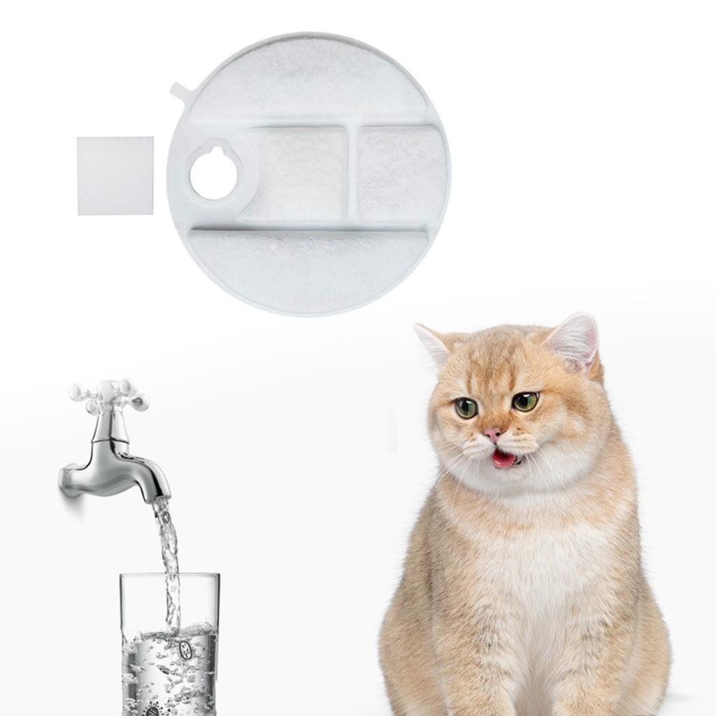 4 шт. Сменные фильтры для фонтана для домашних животных Уникальный прямоугольный Двойная фильтрация Сменные