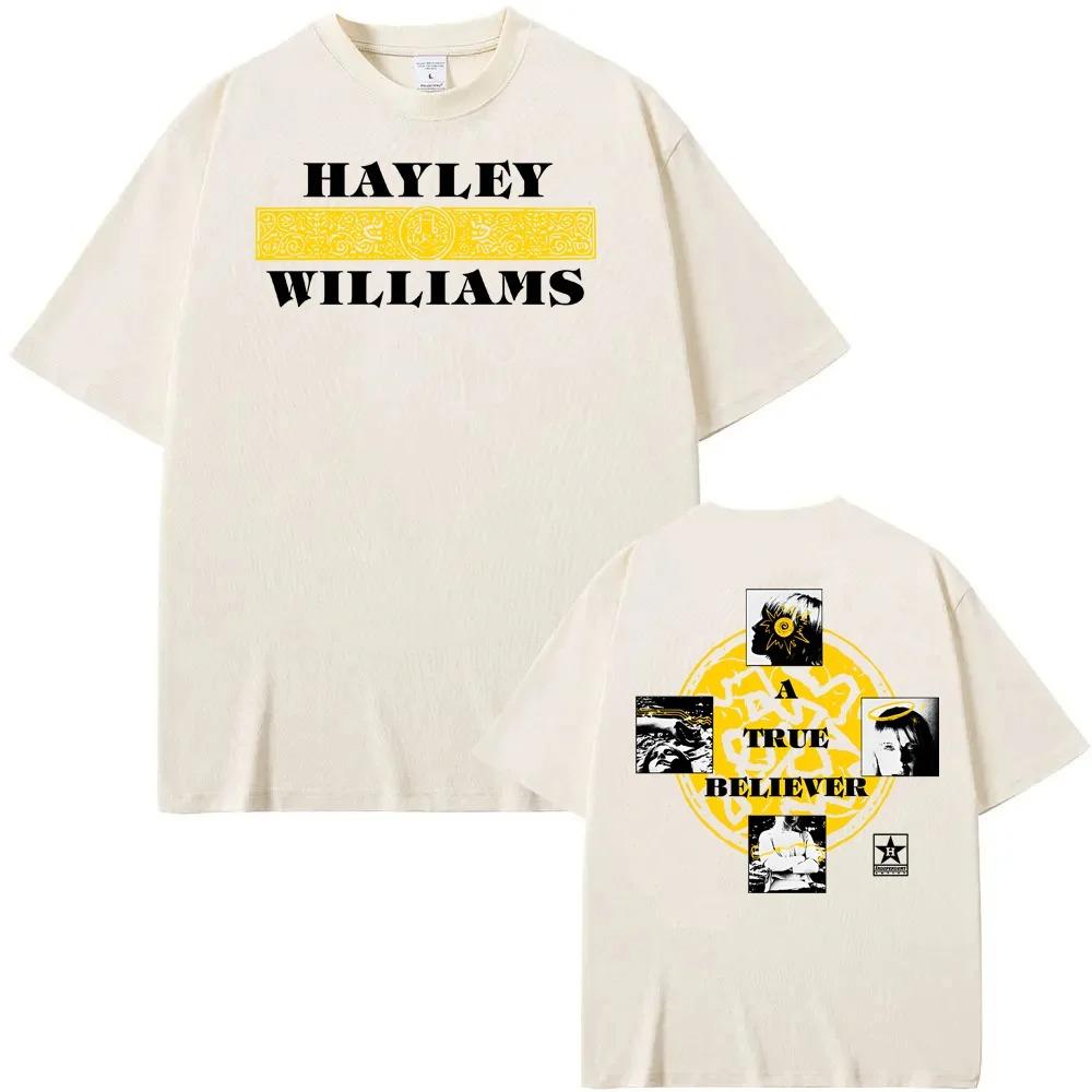 True Believer Ivory Tee Hayley Williams Summer NEW Sleeve High Quality Oneck Oversized Male Female Short Sleeves Casual tees