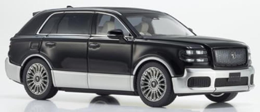 Kyosho Original Масштаб Toyota Century с отделкой Fromage KS03926BS 1/43 (Ринпо) (Black / Silver) Интерьер, Модель,
