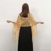 Summer Thin Women's Solid Color Long Tassel Shawl Popular New Hollow Scarf for Women