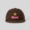 Human & Cat FFOUND3 WASHED FLAT BRIM CAP_BROWN