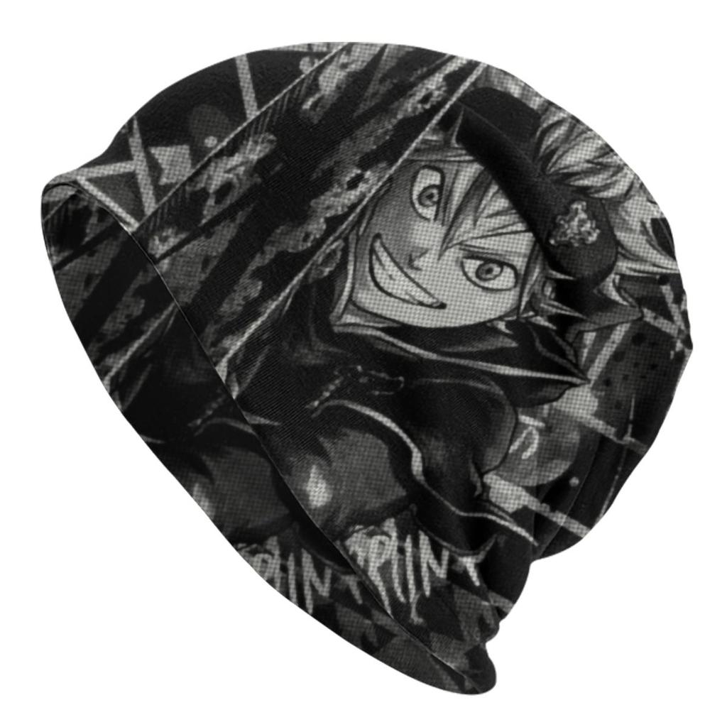 Черный клевер, черный бык, шапки с черепами, модные зимние теплые шапки унисекс, женская вязаная шапка унисекс для взрослых, шапки с капюшоном в стиле аниме манга