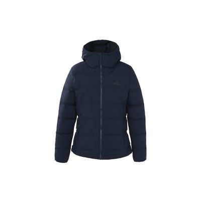 Adidas Пуховик с капюшоном унисекс верхняя одежда темно-синего цвета FT2576