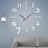 Creative Luminous DIY Wall Clock - Silent, Punch-Free Decorative Clock for Bedroom