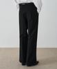 DRAW FIT French Flare Slacks [Black]