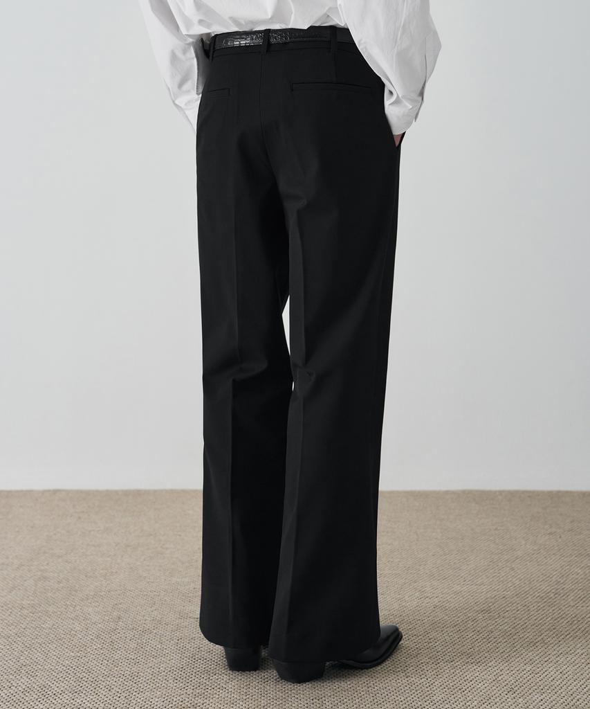 DRAW FIT French Flare Slacks [Black]