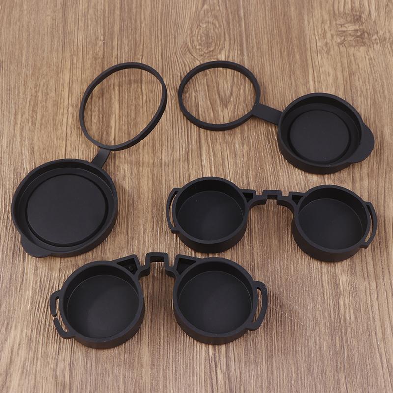 Durable 42mm/50mm Rubber Objective Lens Caps, Protects Binocular Eyepiece Lens