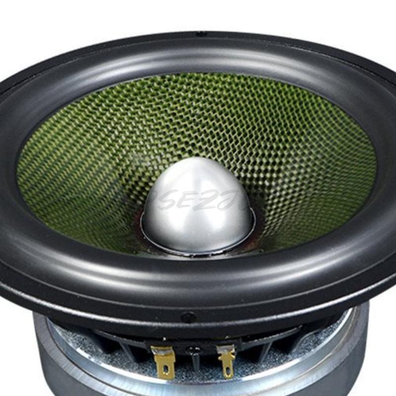 HiFi 6,5-дюймовый 7-дюймовый Динамик Алюминиевая Рама Чистое Углеродное Волокно Средне-Низкочастотный Динамик