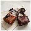 2024 Retro High-End Women's Korean Style Fashion Shoulder Messenger Bucket Bag