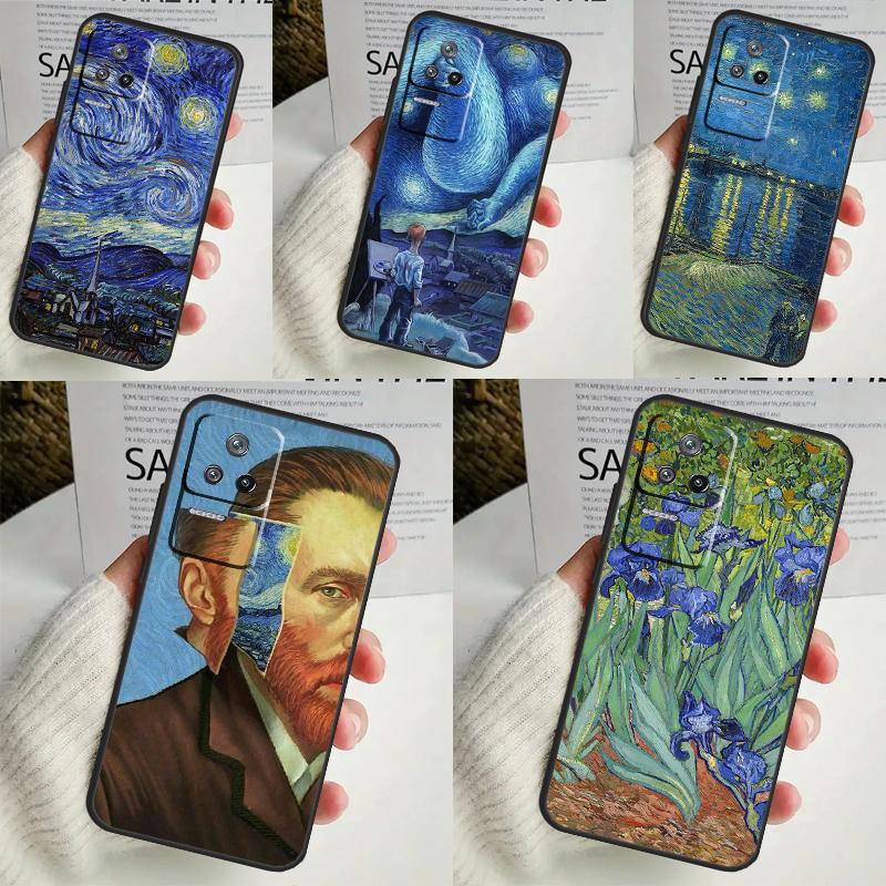 Van Gogh Starry Night Funda For POCO M6 Pro X3 X4 X5 X6 M5s F3 F5 Xiaomi 13T Pro 12T 11T 12 13 Lite 14 Ultra Case