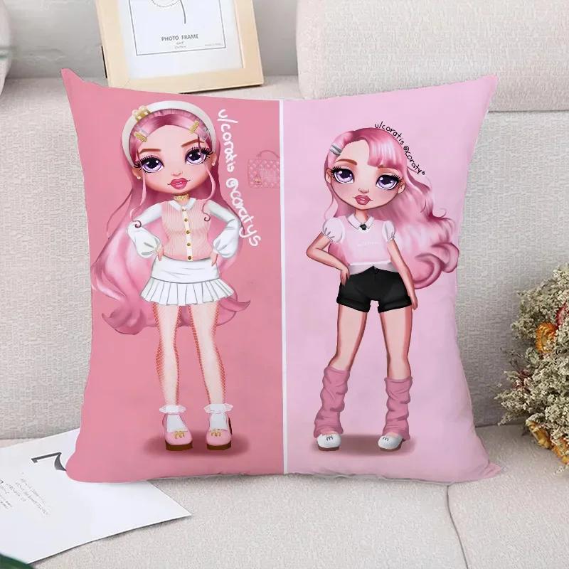 Декоративные наволочки Rainbow High для подушек для кровати, подушки для пары, наволочки, диванные подушки, украшение для автомобиля, наволочки