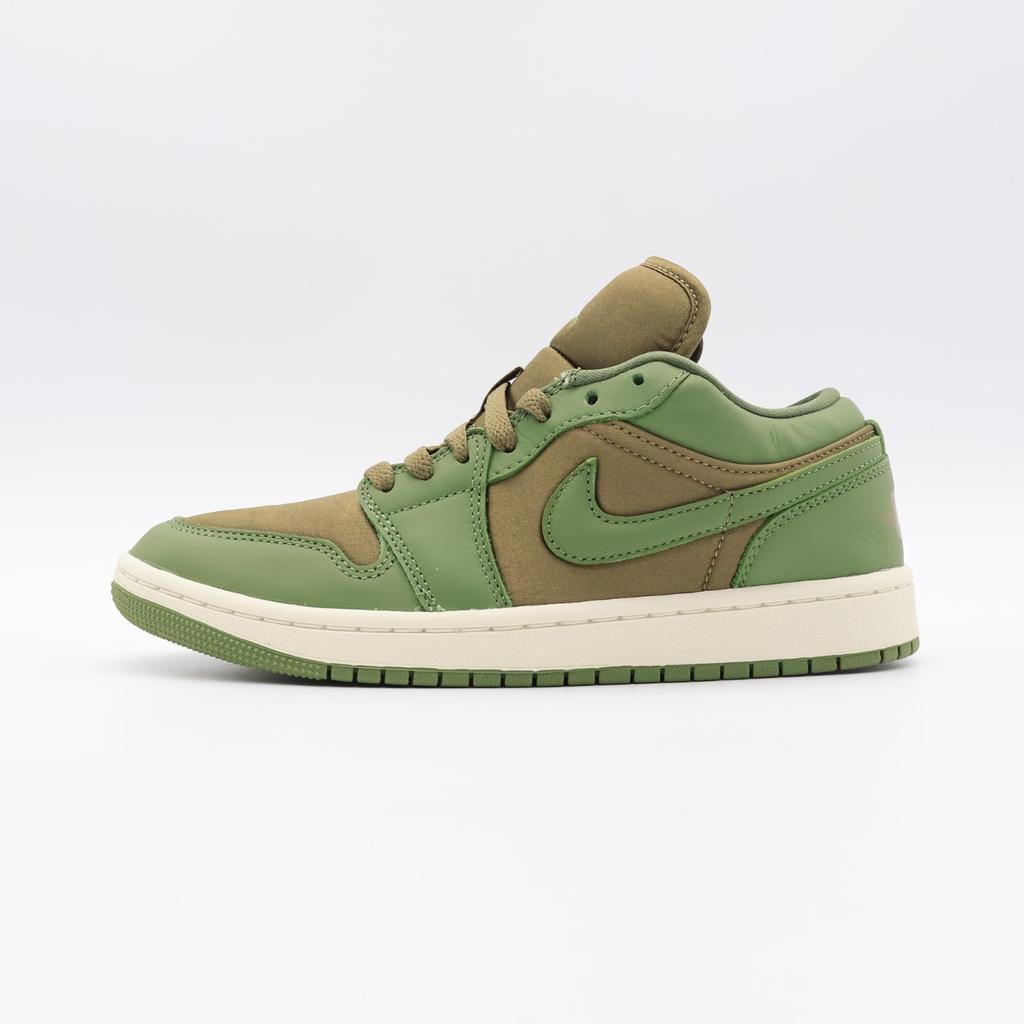 FB9893-300 Nike Air Jordan 1 Low SE Коричневые Водоросли Небо Светло-Оливковые (Женский)