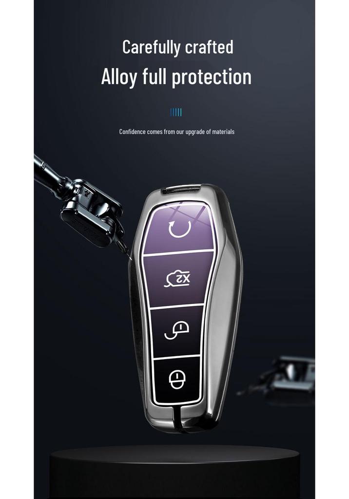 BYD Dolphin 22-24 Key Case: Compatible with Han, Song Plus, Tang DMI, Qin Pro, Yuan E2