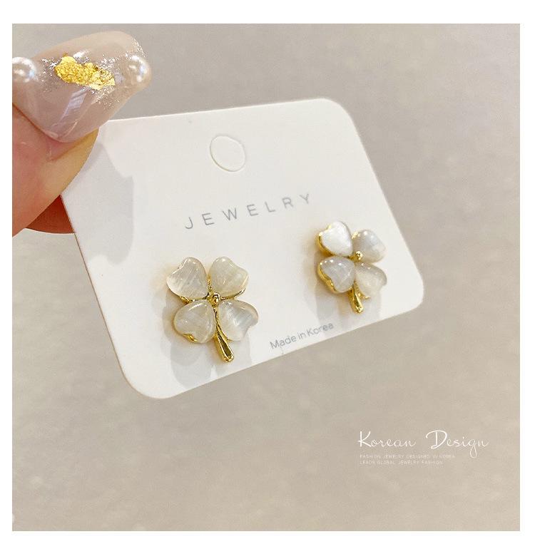 Длинные серьги-бантики из серебряных игл S925 с кошачьим глазом и жемчугом - Ретро и универсальный стиль для женщин