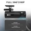 4K WIFI Mini Dash Cam Car Dvr Передний и задний видеорегистратор с ночным видением 24H Парковочная камера Монитор Черный ящик Автомобильные аксессуары