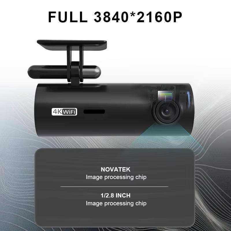 4K WIFI Mini Dash Cam Car Dvr Передний и задний видеорегистратор с ночным видением 24H Парковочная камера Монитор Черный ящик Автомобильные аксессуары