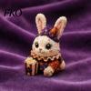 Animal Patchwork Craft Halloween Friends Kit, DIY Sewing Make 4 Kit Adorable Characters, for Beginners Handmade Gift Holiday Decor