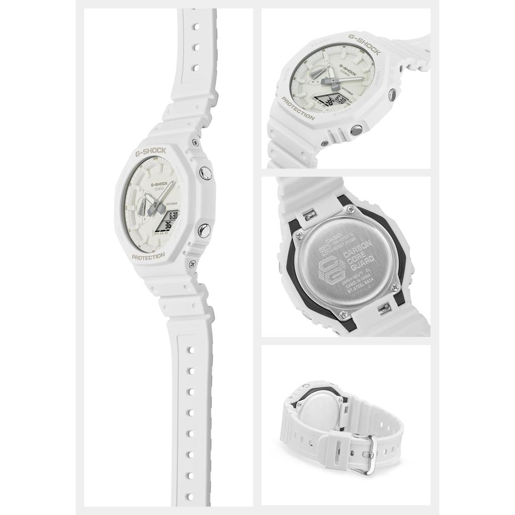 Casio Men's G-Shock Watch, TONE-ONTONE Series GA-2100-7A7JF, White, Authentic Japanese Model