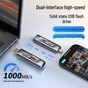 SSK Высокоскоростной портативный SSD с двойным интерфейсом USB 3.2