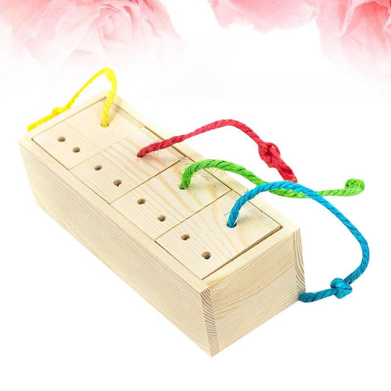 Premium Parrot Activity Center for Small Birds - Bite Resistant Educational Feeding Playground with Bright Colors for Cockatiels