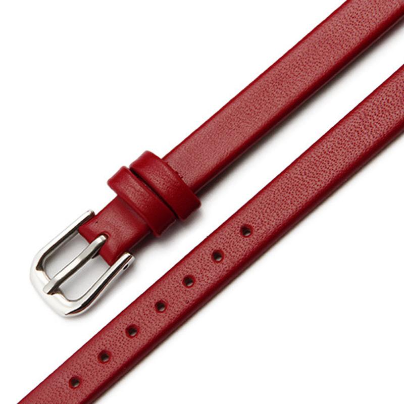 Тонкий ремешок на запястье с пряжкой, женский ремешок для часов, браслет из натуральной кожи, ремешок для браслета