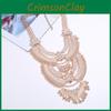 Necklace Long Vintage Multi Layered Collarbone Chain For Fashion Enthusiasts