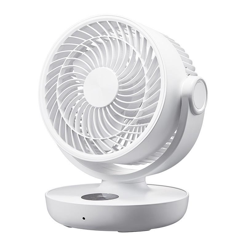 New Mini Oscillating Desk Fan: USB Rechargeable with Remote Control