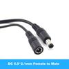 Female To Male Plug CCTV DC Power Cable Extension Cord Adapter 12V Power Cords 5.5x2.1mm Camera Power Extension Cord