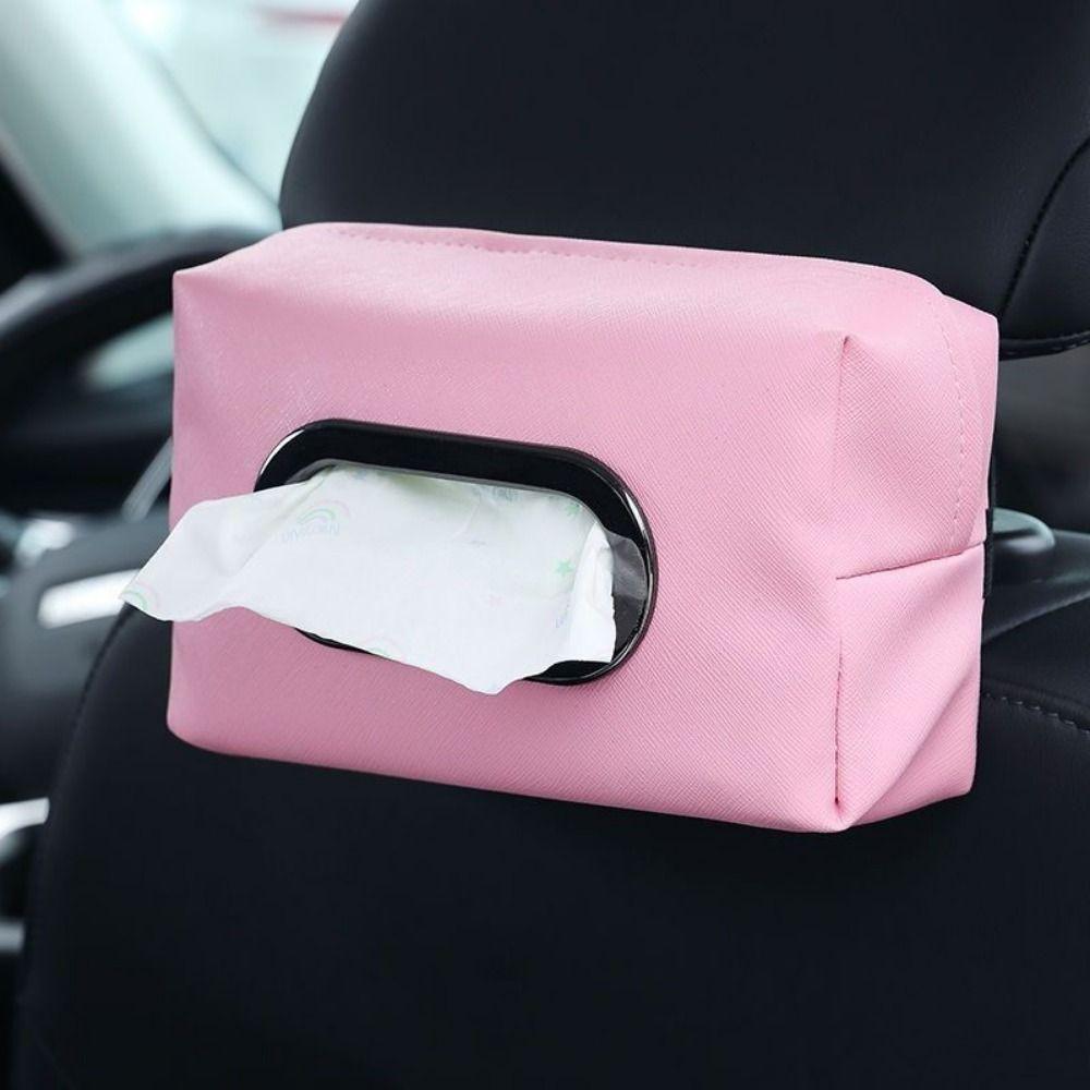 Коробка для салфеток из искусственной кожи на спинку сиденья автомобиля, держатель для бумажных полотенец, аксессуары для салона автомобиля