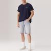 Levis Удобная Свободная Футболка с Принтом Букв Повседневная с Круглым Вырезом и Коротким Рукавом Мужские Футболки Темно-Синяя 002XG-0001
