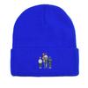 Father Family Back View Warm Knit Hat Beanie, Skull Cap Stretchable Stretchy Solid Color Bonnet Knit Cap Beanie