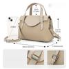 Genuine Leather Simple Ladies' Handbag Top Layer Cowhide Single-shoulder Bag Casual Crossbody Bag