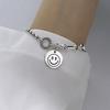 Punk 925 Sterling Silver Round Charm Bracelet For Women Bracelet &Bangle Wedding Jewelry Accessories Sl191