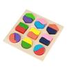 Детский развивающий деревянный набор игрушек, геометрический строительный пазл, инструмент для раннего обучения ребенка