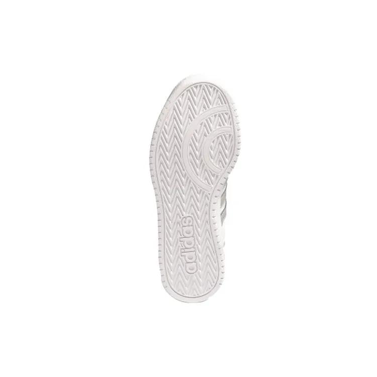 Adidas Neo Hoops 2.0 Slip Resistant Abrasion Resistant Low top Skateboard Shoes Women's White Gray Green (Unisex) Skate Shoes FW5856