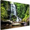 Canvas Print, Waterfall In a Green Forest