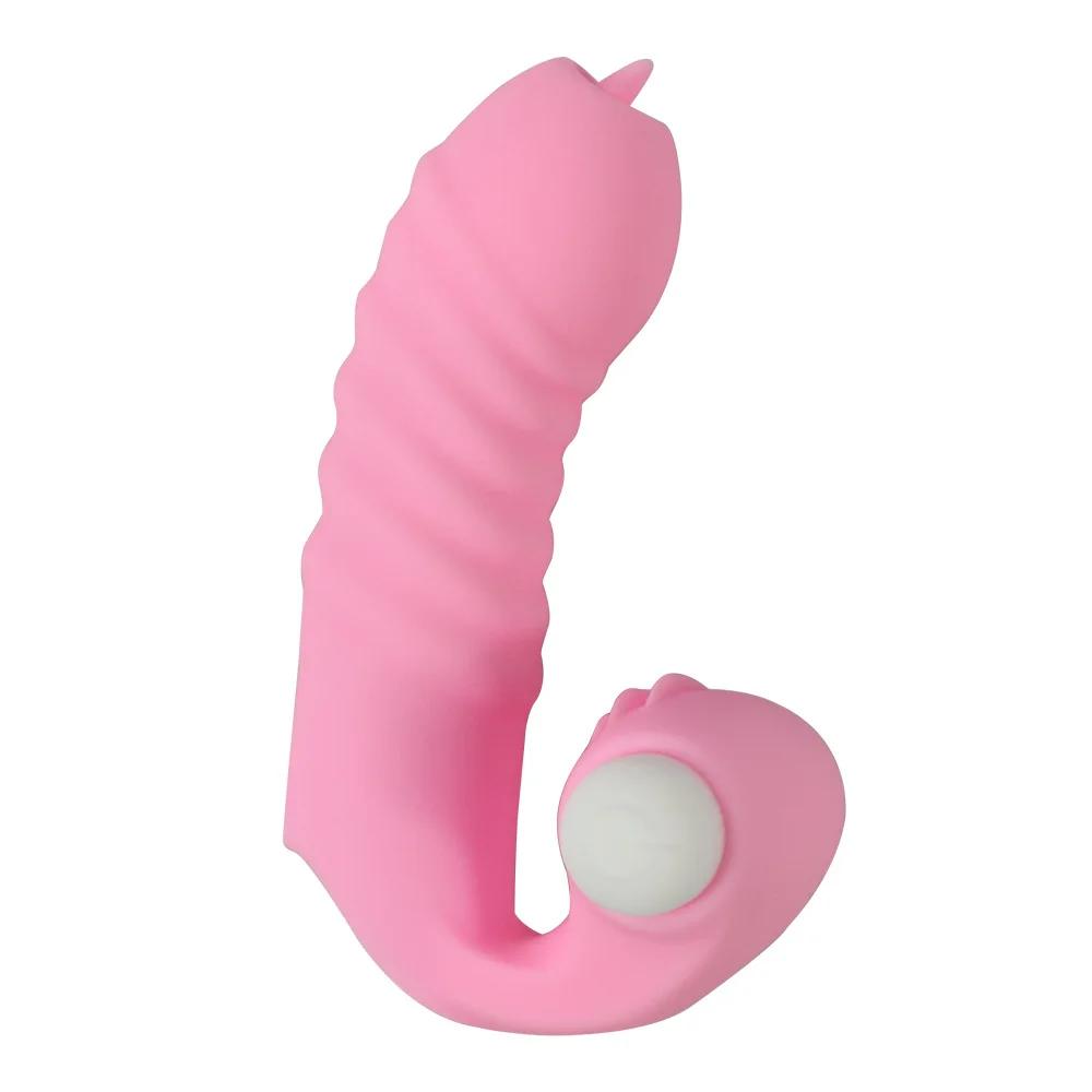 G-spot Sex Toys Tongue Massager Vagina Stimulation Mini Finger Vibrator for Women Erotic Toy Clitoris Stimulator Adult Products