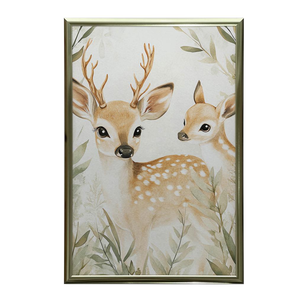 Plakat Jelonki Na Bajkowej Łące Plakat Jelonki Na Bajkowej Łące, 30X40 Cm, Bez Ramy, Papier Matowy 230 Gsm