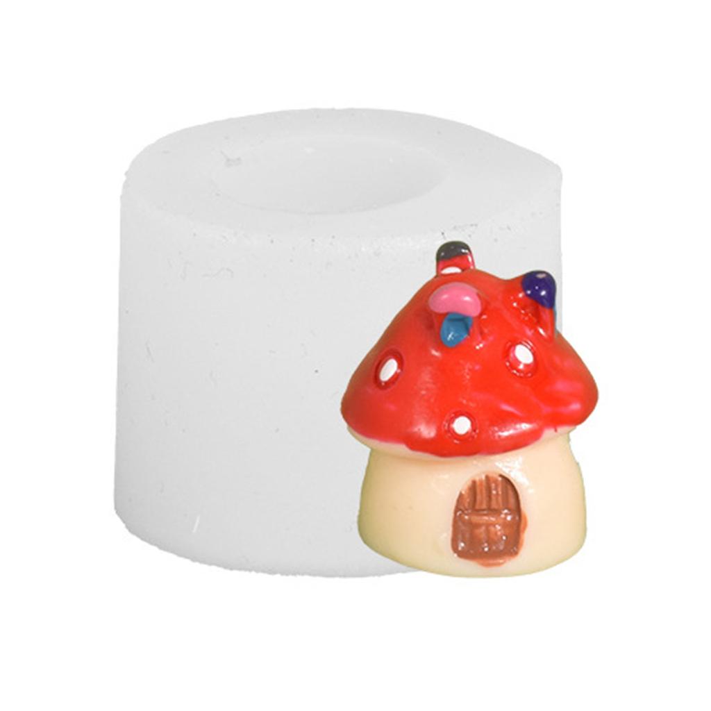 3D Mushroom Silicone Mold Wax Melt Polymer Aromatherapy Making Handmade Cupcake Jelly Mould Decorating Supplies