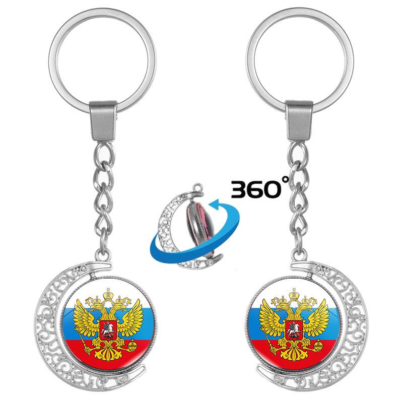 СССР Советская Эпоха Двусторонний Вращающийся Хрустальный Брелок-Подвеска