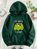 Men I'm Sorry I Forgor Hoodie Black Oversized Frog Meme Graphic Pullover Funny Streetwear Sweatshirt Autumn Winter