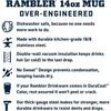 YETI Rambler Lowball, Vacuum Insulated, Stainless Steel, Stackable, with Mug Slider Lid, Navy, 296ml