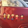 Vinyl Boy Girl Funny Children Car Sticker Cute Kids Window Decal Family