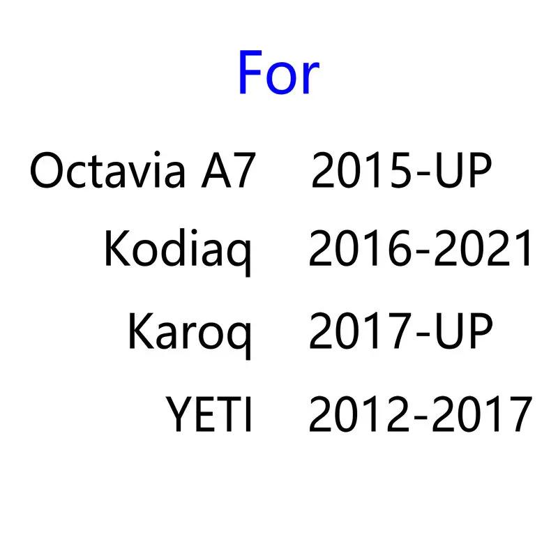 YJXH1 2Pcs Led Car Door Light Logo Projector Lamps For Skoda Octavia A7 2015 -2022 Kodiaq 2016-2021 karoq Yeti 2012-2017 Accessories